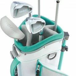 Top Flite 2019 Girls' 8-Piece Complete Set – (Height 46" – 52") For Girls' Grey/teal