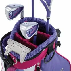 Top Flite 2022 Girls' 8-Piece Complete Set - (Height 46" - 52") For Boys' Pink/purple