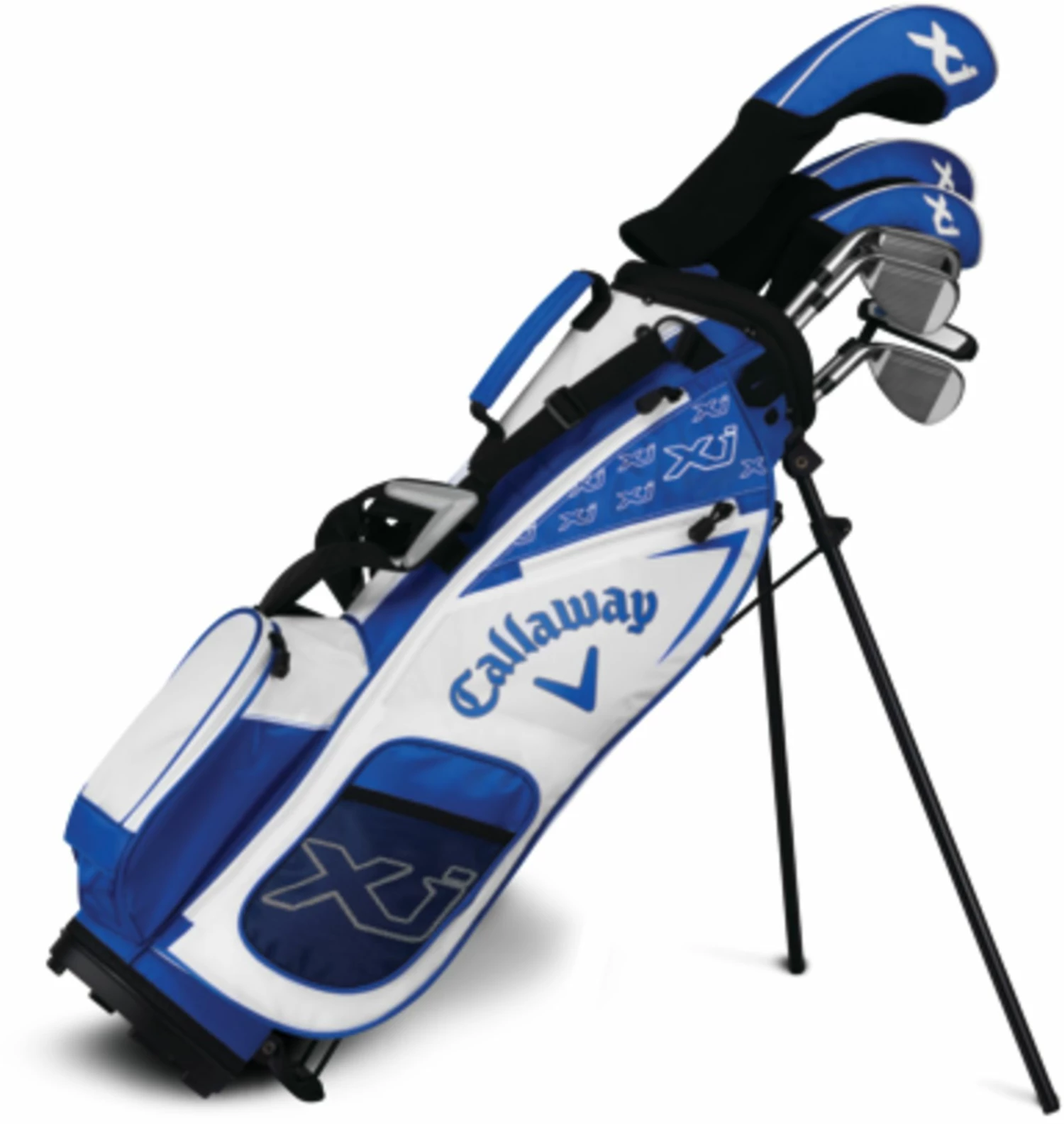 Callaway Junior XJ3 11-Piece Complete Set – (Height 54" - 61") For Girls' White/blue