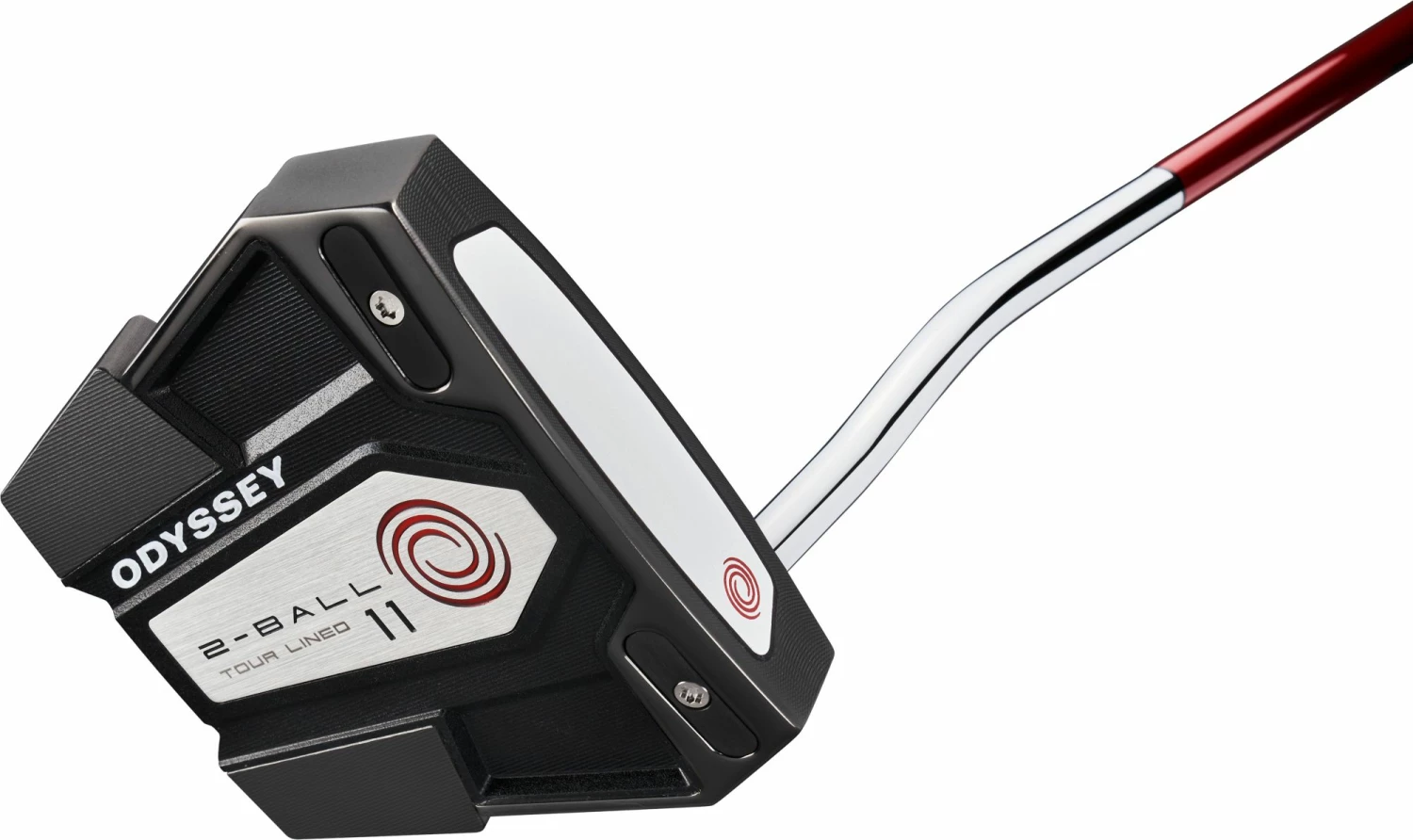 Odyssey Eleven 2-Ball Tour Lined Double Bend Putter For Men - Image 2